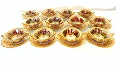 Important Set of 12 Dresden Ambrosius Lamm Opera Set Cups and Saucers