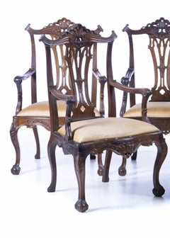 Important Set of 5 Portuguese Armchairs 18th Century