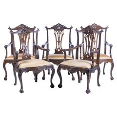 Important Set of 5 Portuguese Armchairs 18th Century