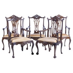 Important Set of 5 Portuguese Armchairs 18th Century