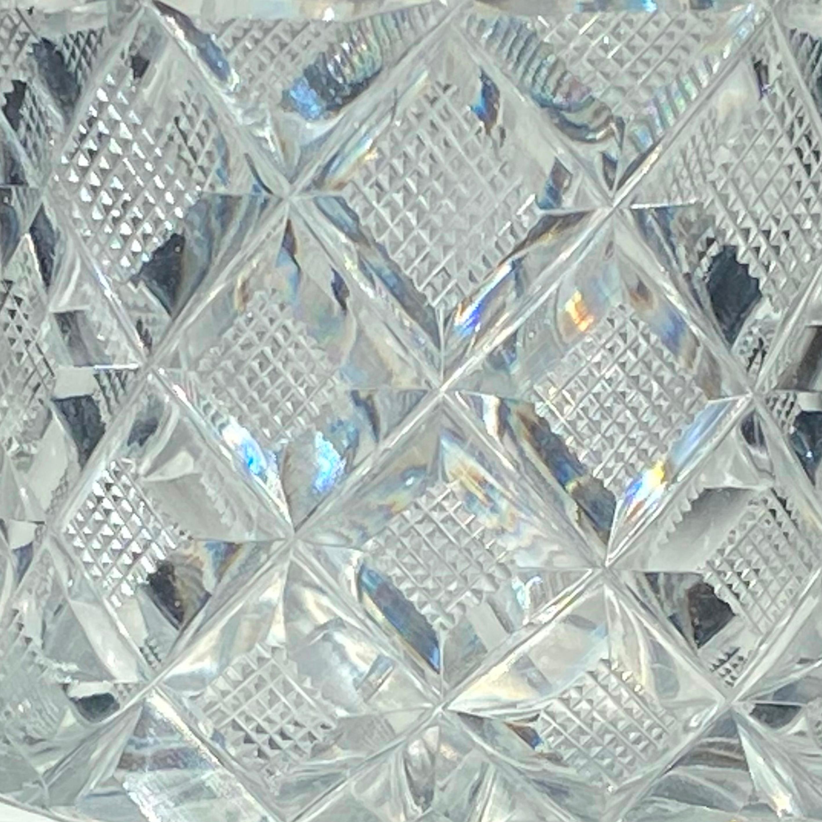 Important Set of 7 Empire Baccarat Tumbler glasses, Sainte Anne in Voneche 1810. For Sale 4