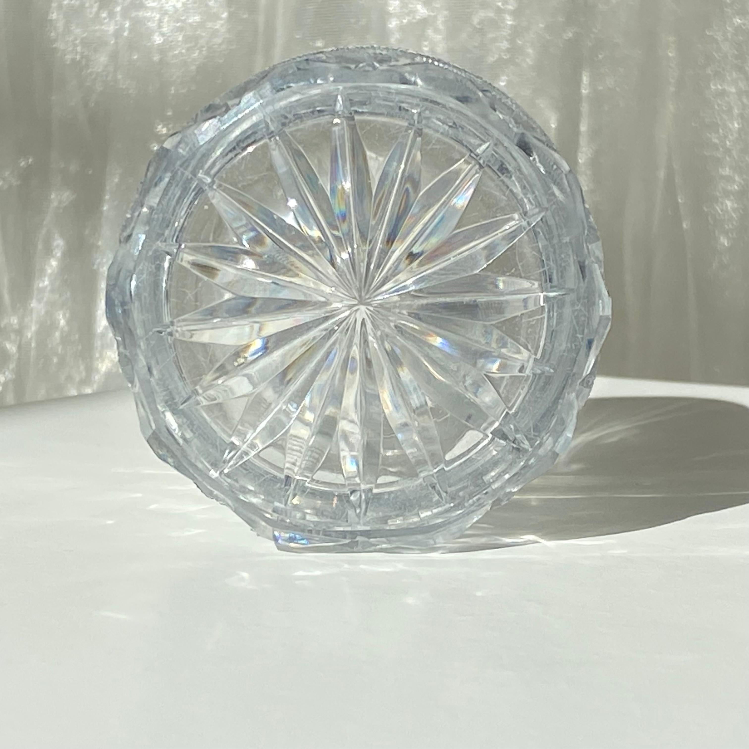 Hand-Crafted Important Set of 7 Empire Baccarat Tumbler glasses, Sainte Anne in Voneche 1810. For Sale