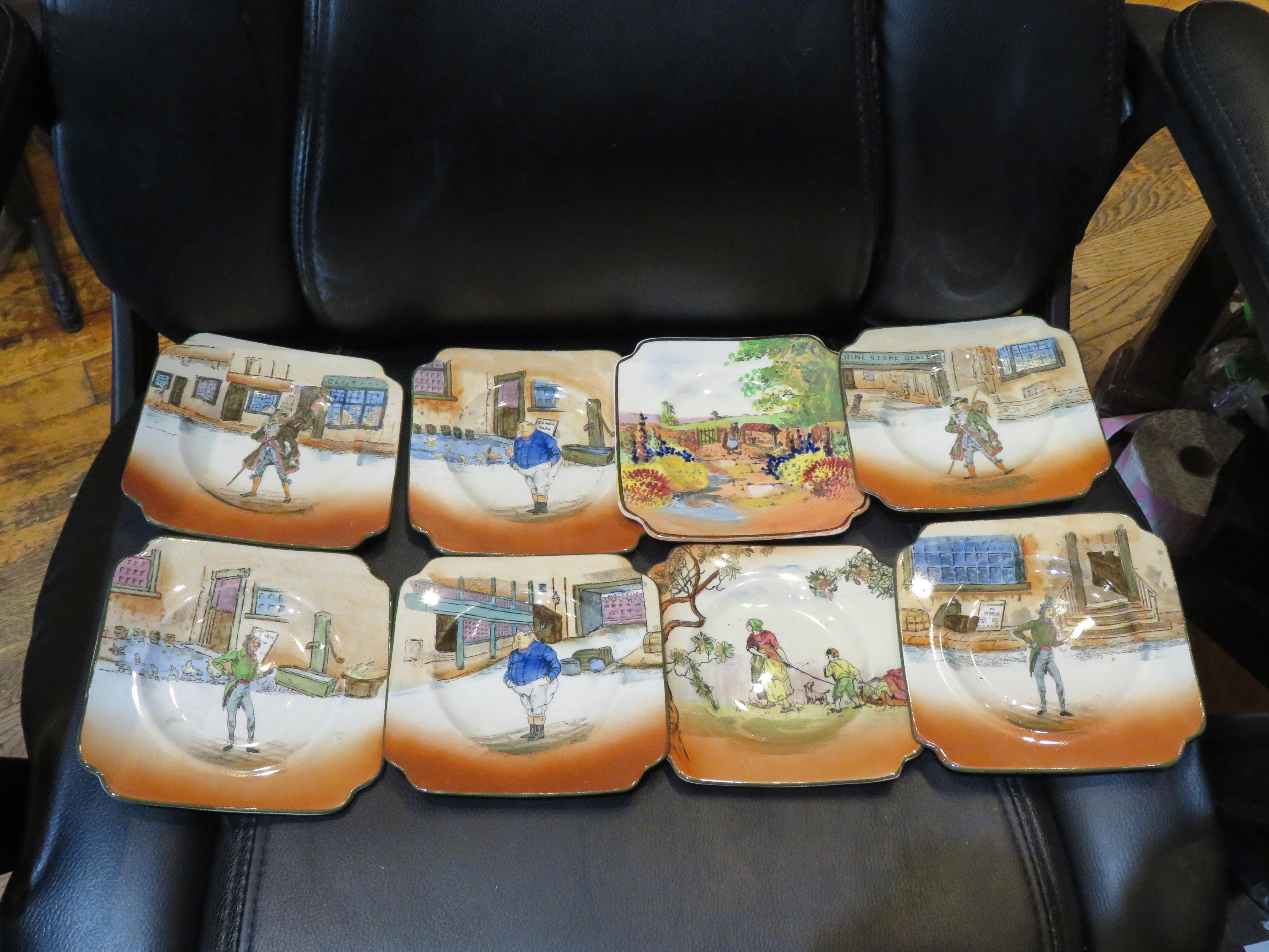 The Following Items we are offering is an Important Set of 8 Estate Royal Doulton Plates from England. Beautifully done with Fine Quality and Detail. In Great Condition.

Taken out of a Sutton Place, New York City Collection.


