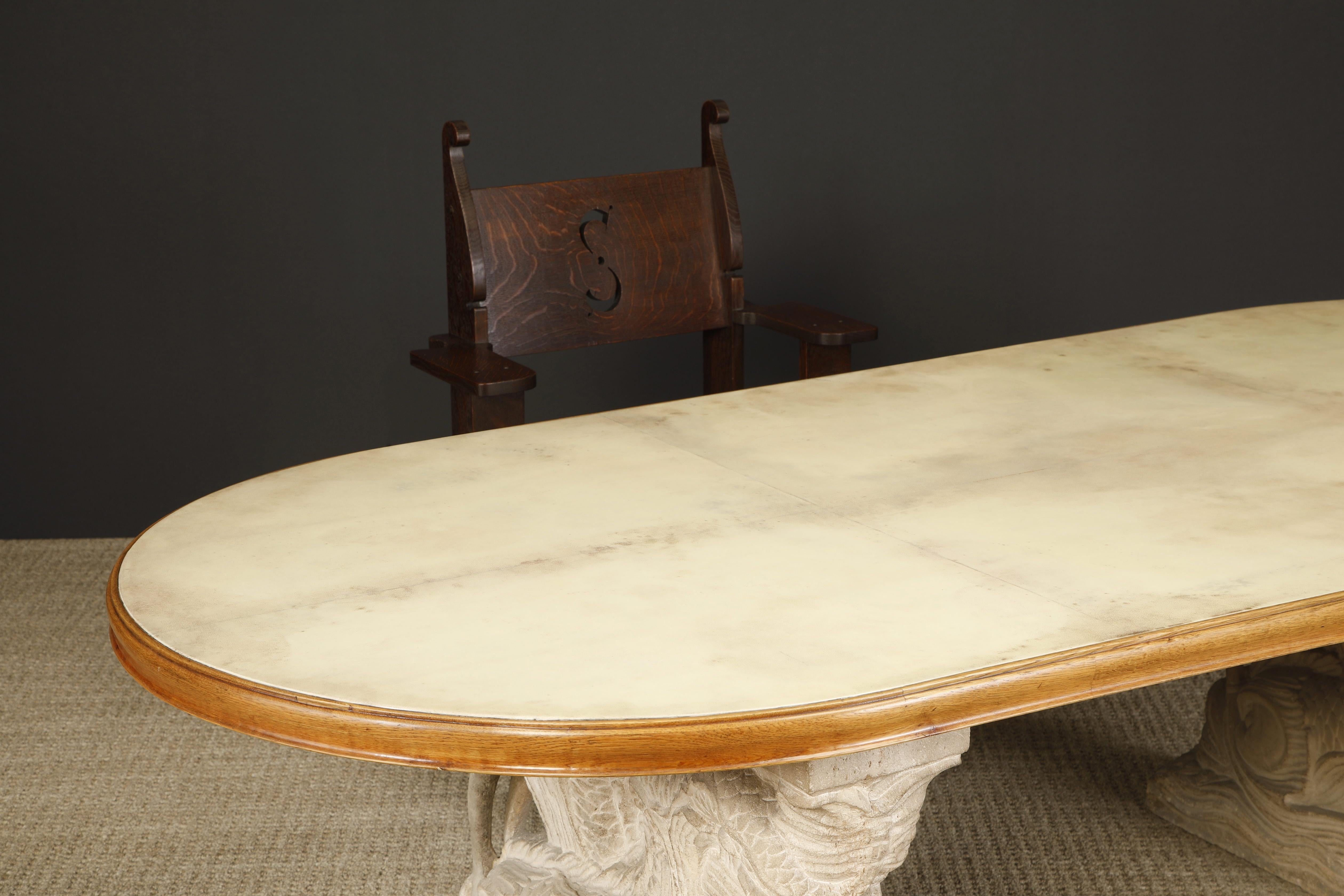 Importante set di poltrone in Oak Oak di Charles Rohlfs firmate e datate 1903 in vendita 8