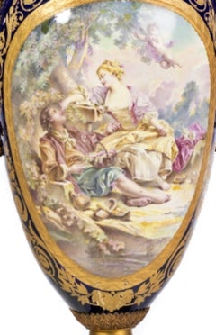Important Sevres Vase and Cover Signed Maxant, 19th Century
