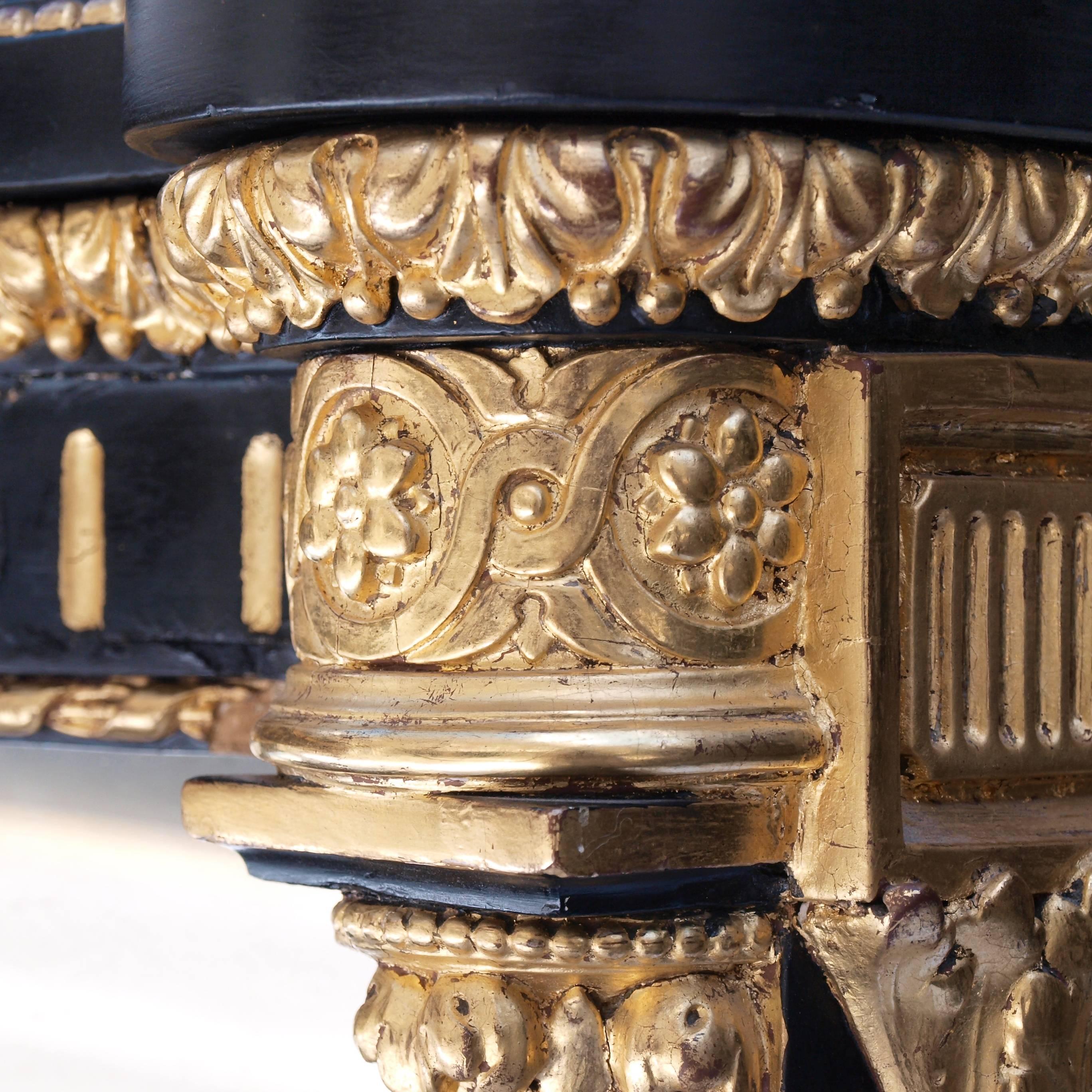 Ebonized Mirrored and Gilt Cabinet by Charles Nosotti circa 1850 5