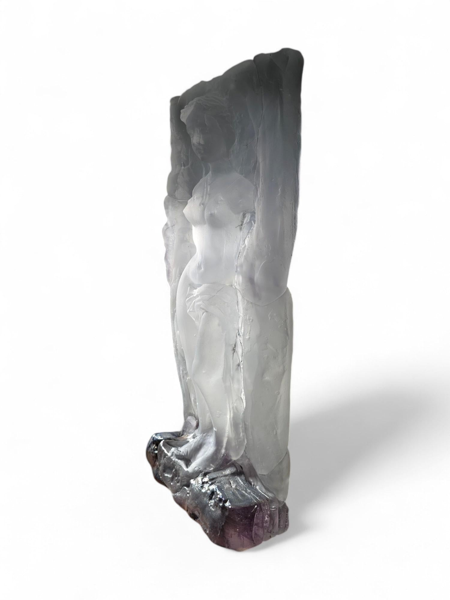 Importante scultura in vetro firmata da Jean Claude Novaro - Venere in vendita 5