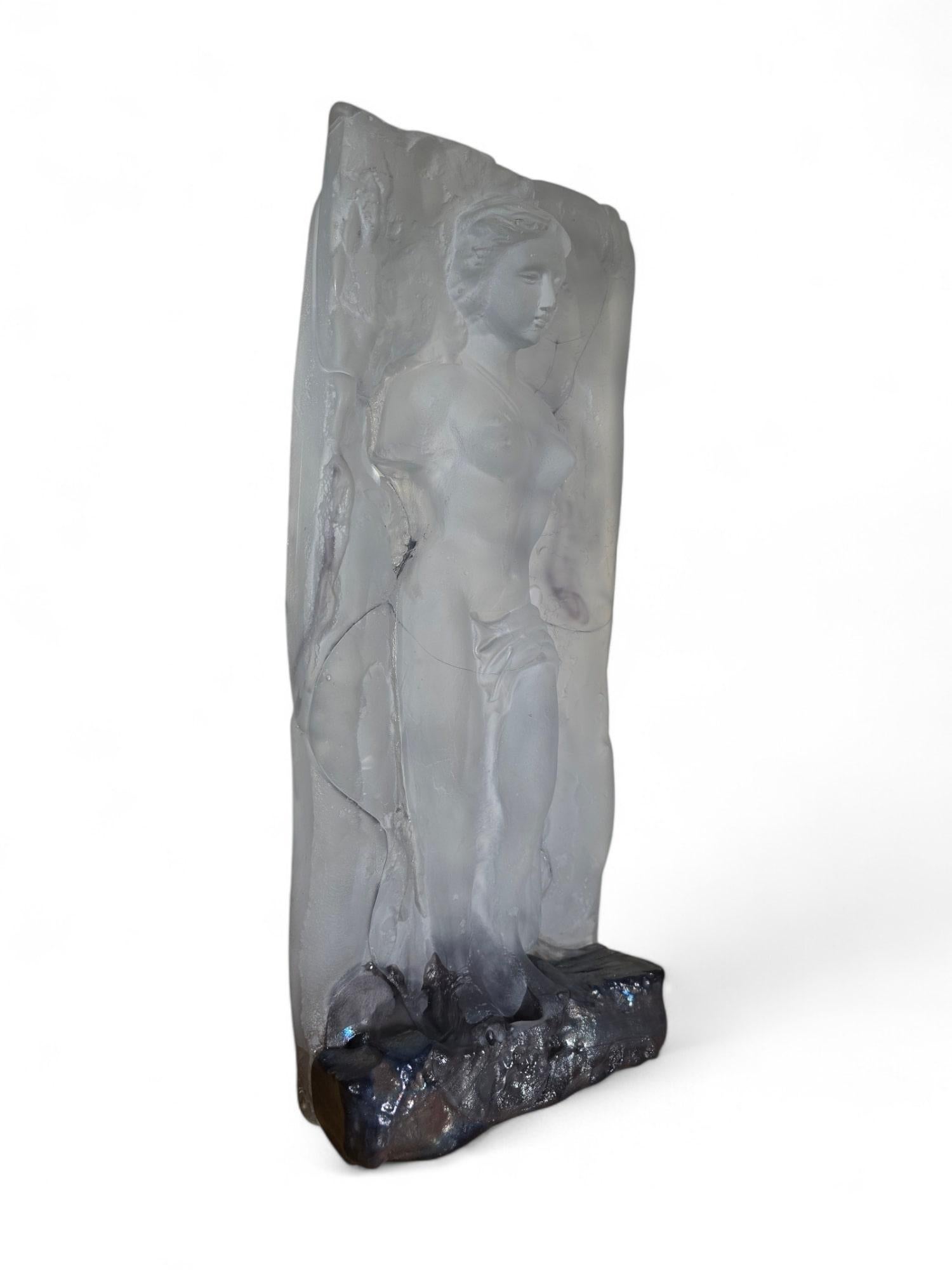 Importante scultura in vetro firmata da Jean Claude Novaro - Venere in vendita 11