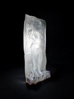 Important Signed Glass Sculpture by Jean Claude Novaro - Venus