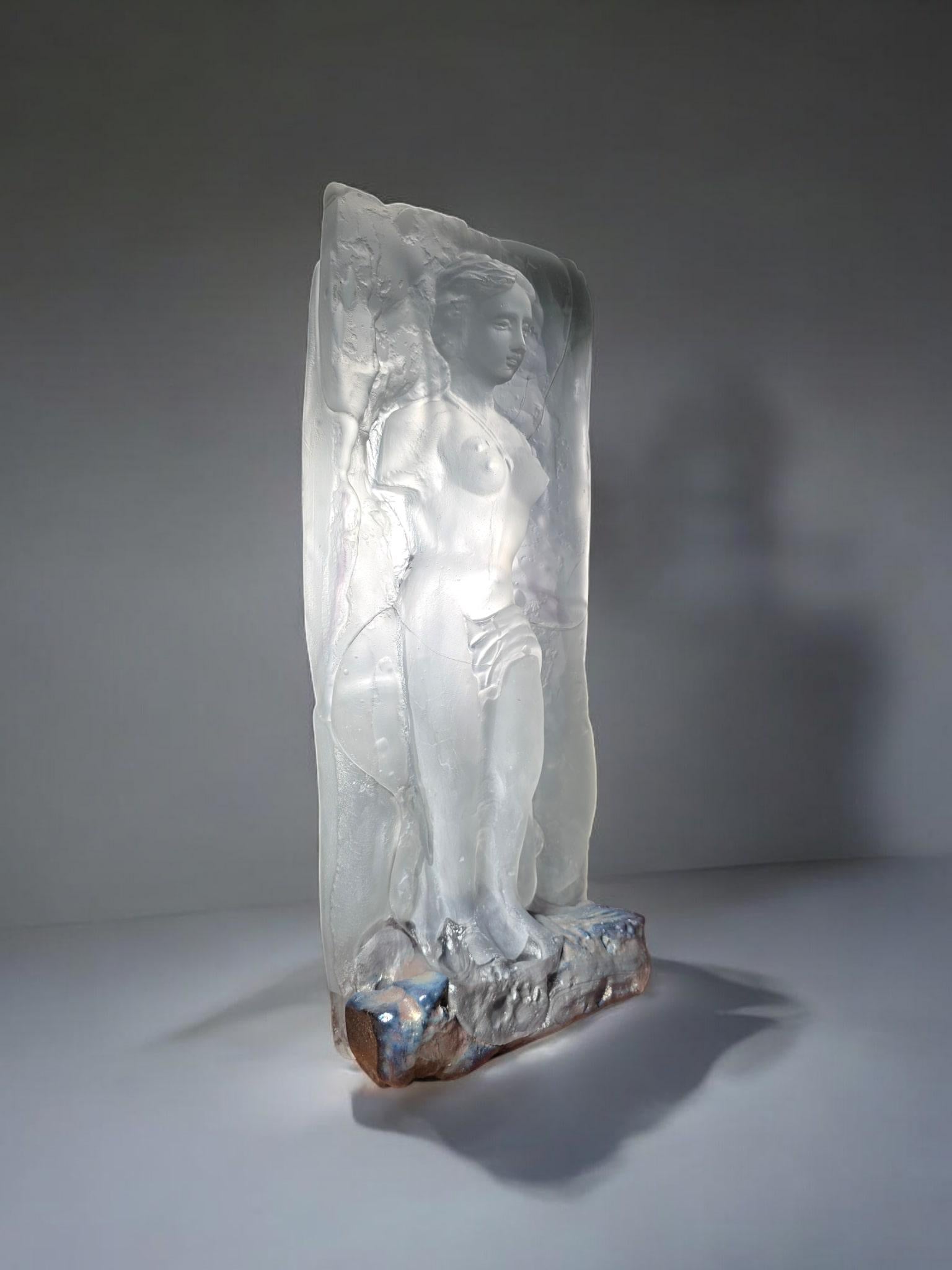 Importante scultura in vetro firmata da Jean Claude Novaro - Venere in vendita 1