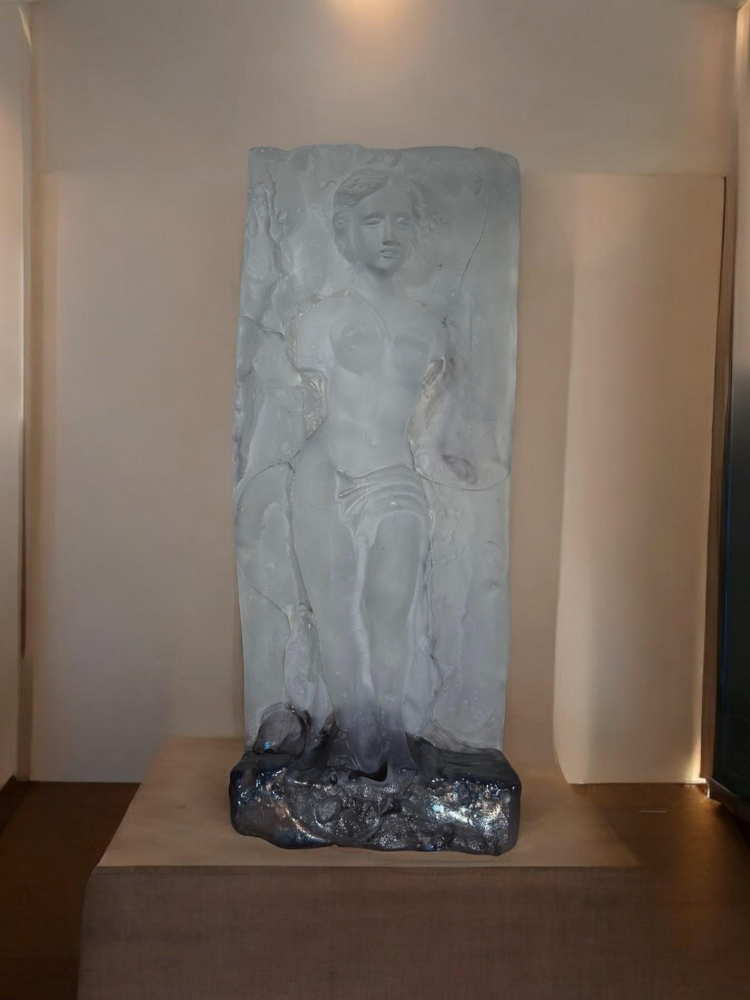 Importante scultura in vetro firmata da Jean Claude Novaro - Venere in vendita 2