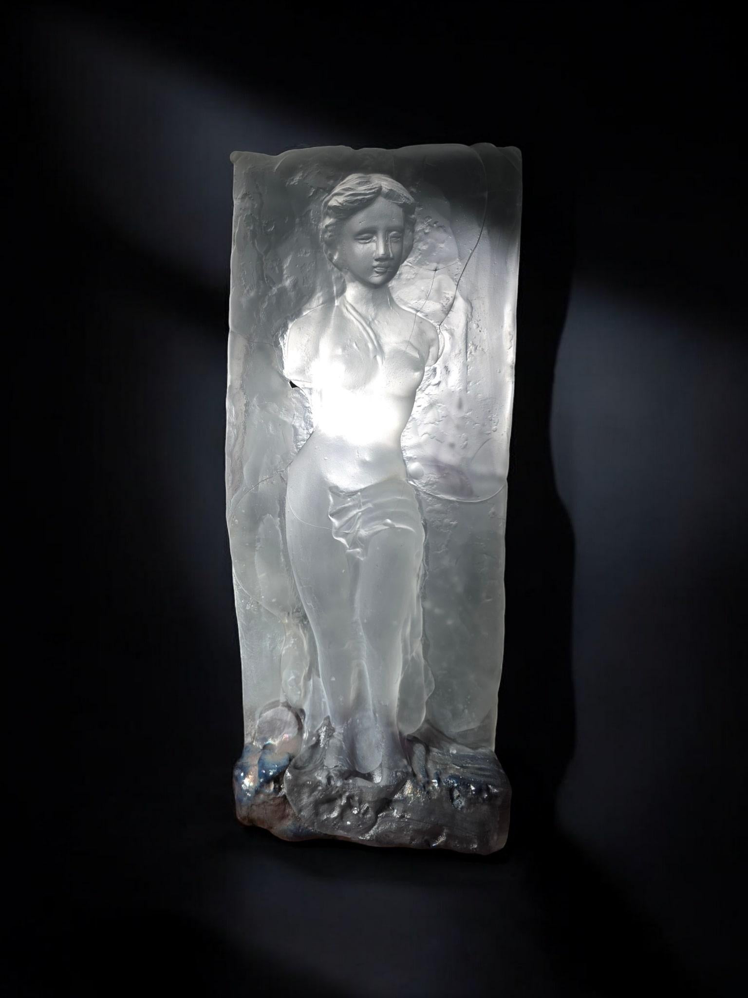 Importante scultura in vetro firmata da Jean Claude Novaro - Venere in vendita 3