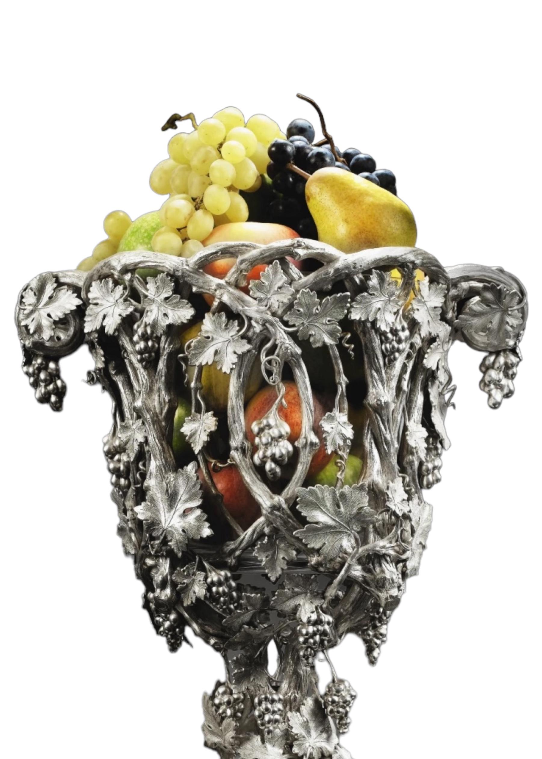 Importante tavola d'argento Friedeberg Coppia Grande Candelabro e Centrotavola in vendita 2