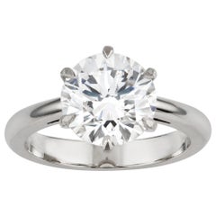 GIA Certified 3.52 Carat Internally Flawless Diamond Solitaire Ring 
