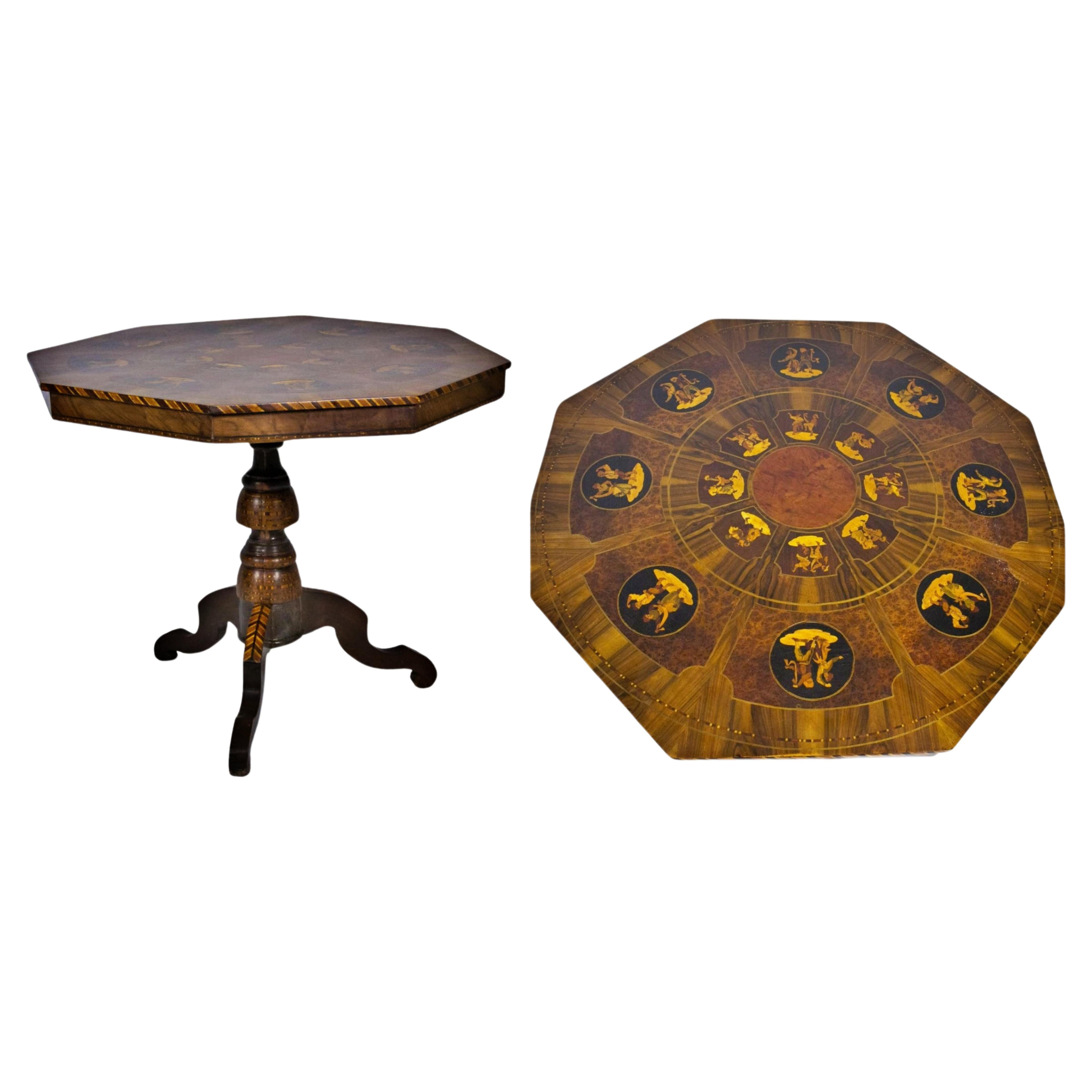 IMPORTANT SORRENTINO TABLE (Sorrento-Naples) 19th Century For Sale