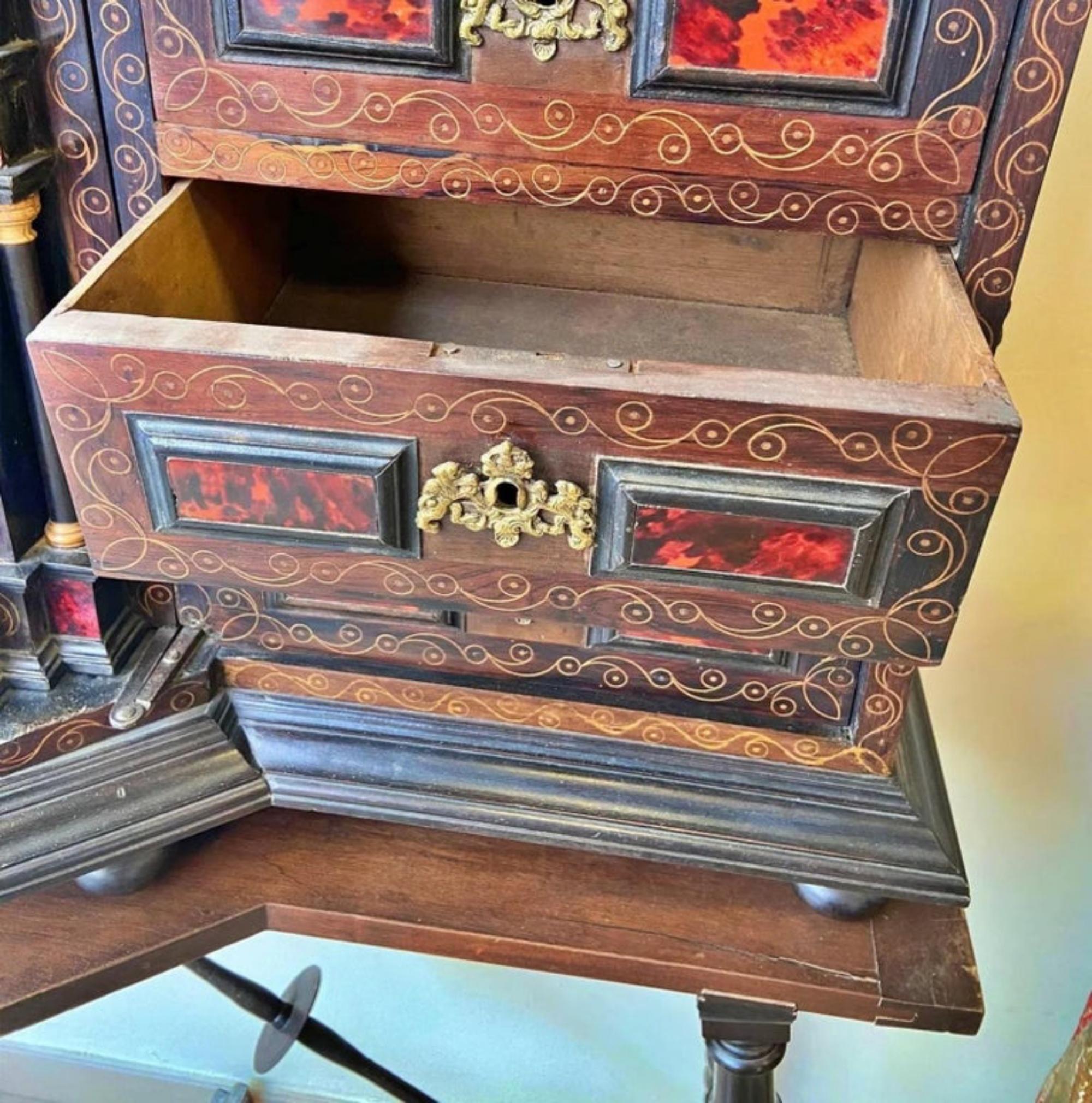 Baroque Important Spanish Cabinet, 17th Cent. 