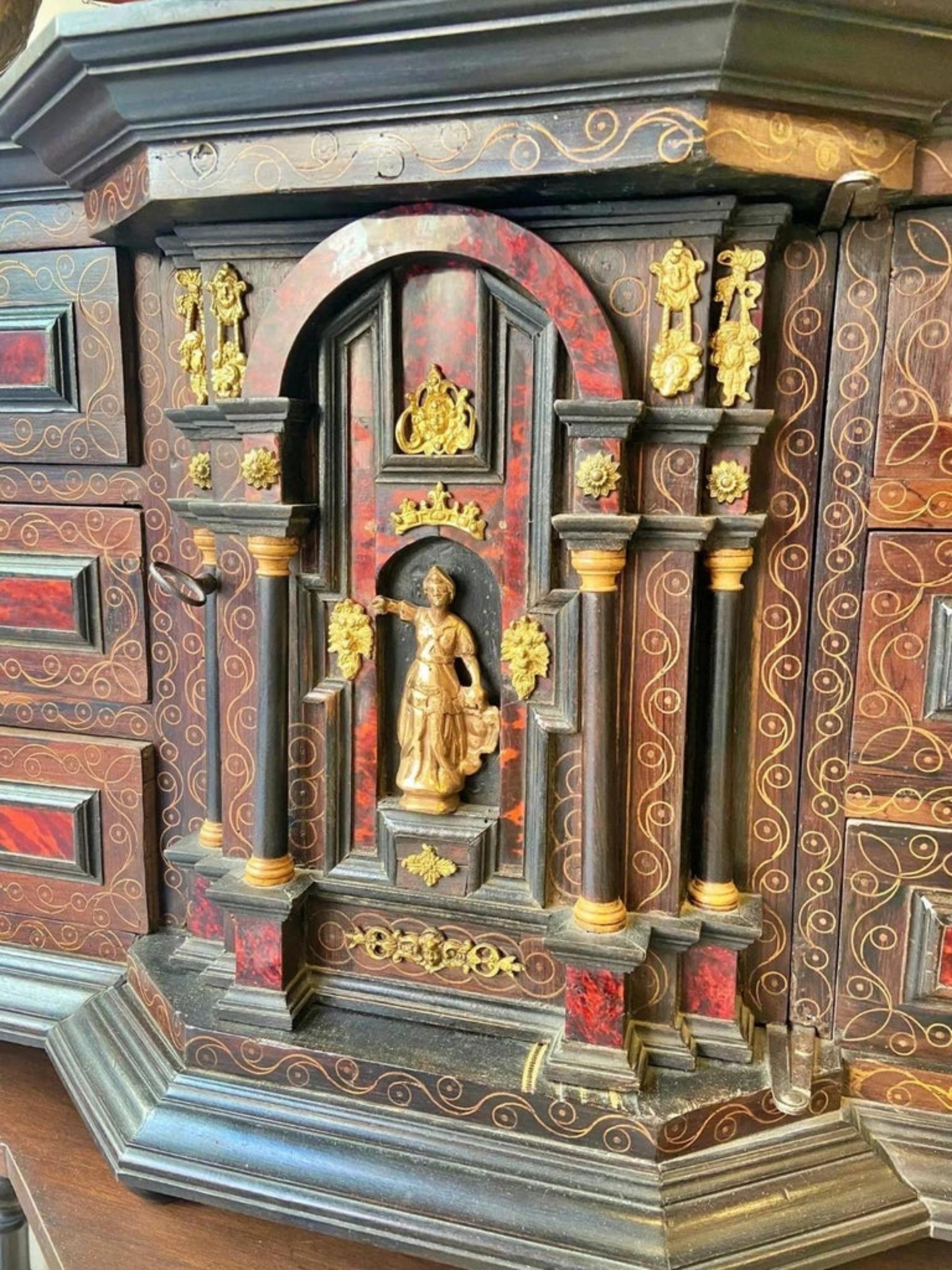 Hand-Crafted Important Spanish Cabinet, 17th Cent. 