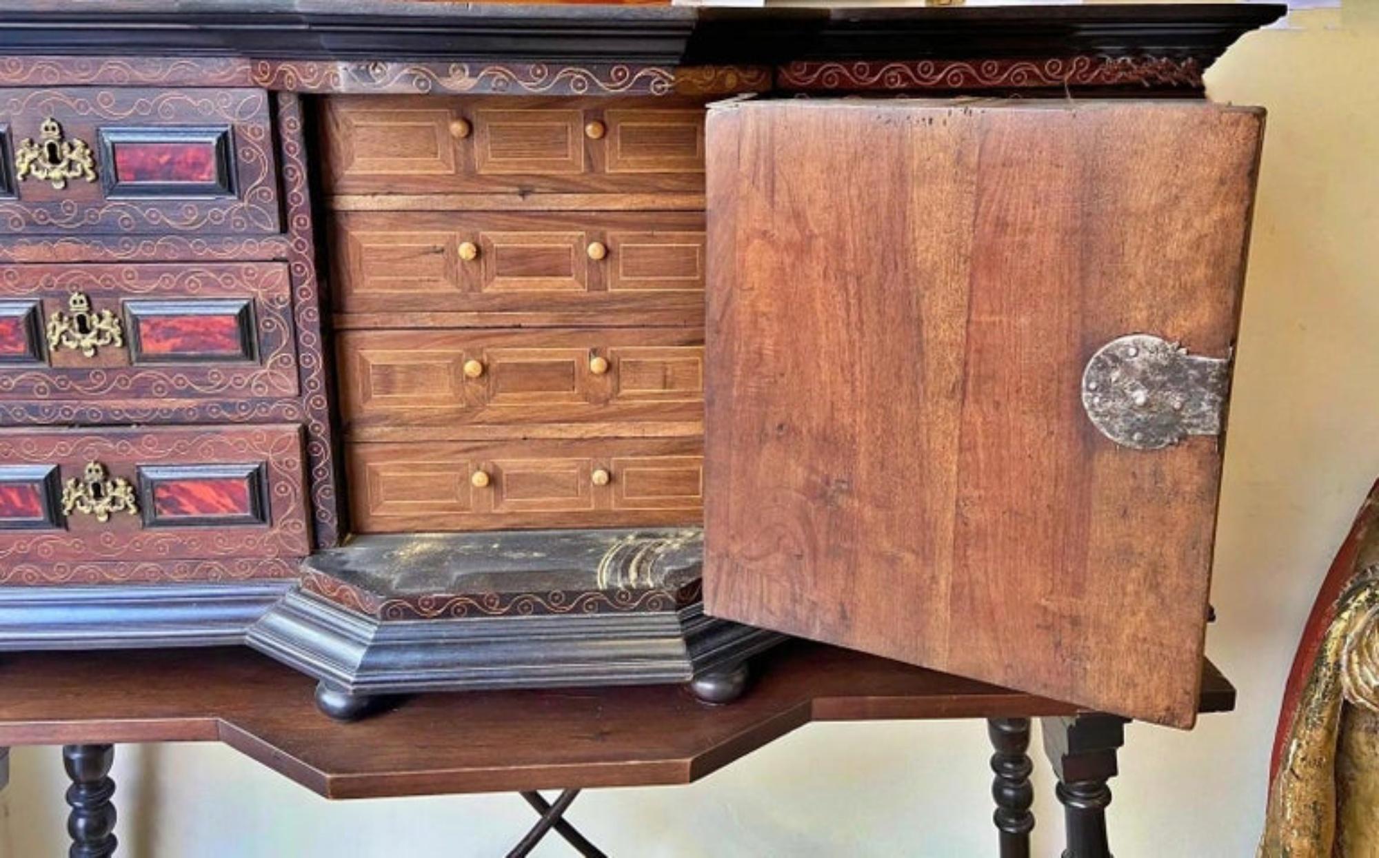 Important Spanish Cabinet, 17th Cent. 