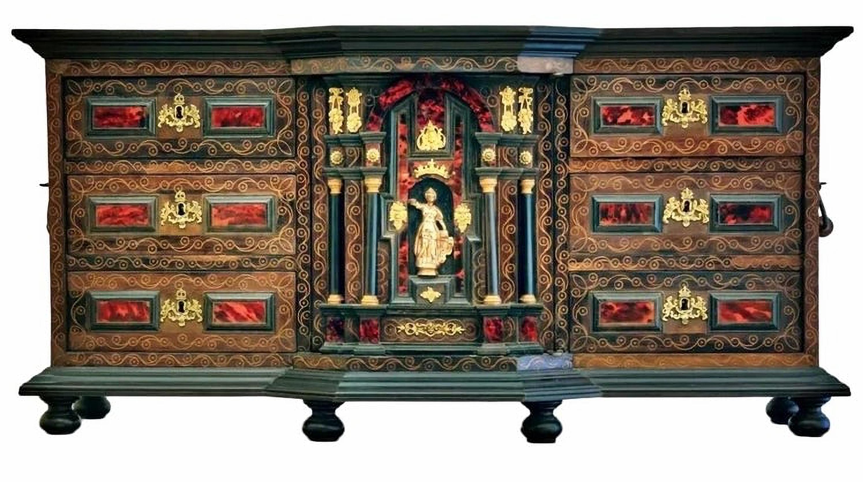 Important Spanish Cabinet, 17th Cent. 