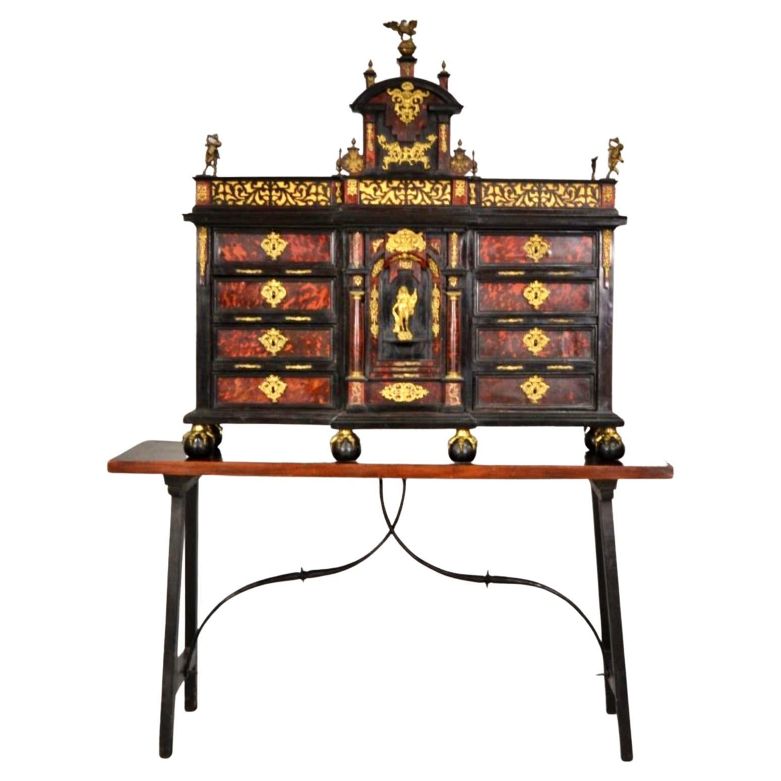 Important Spanish Cabinet, 17th Century For Sale