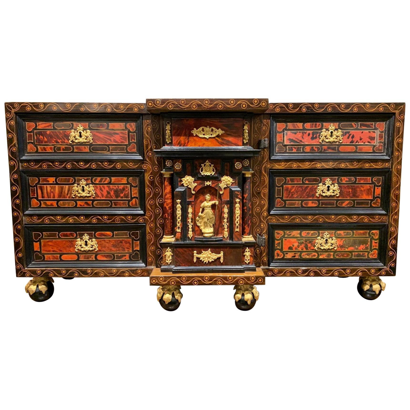 Important Spanish/Flemish "Bargueño" Cabinet, 17th Century