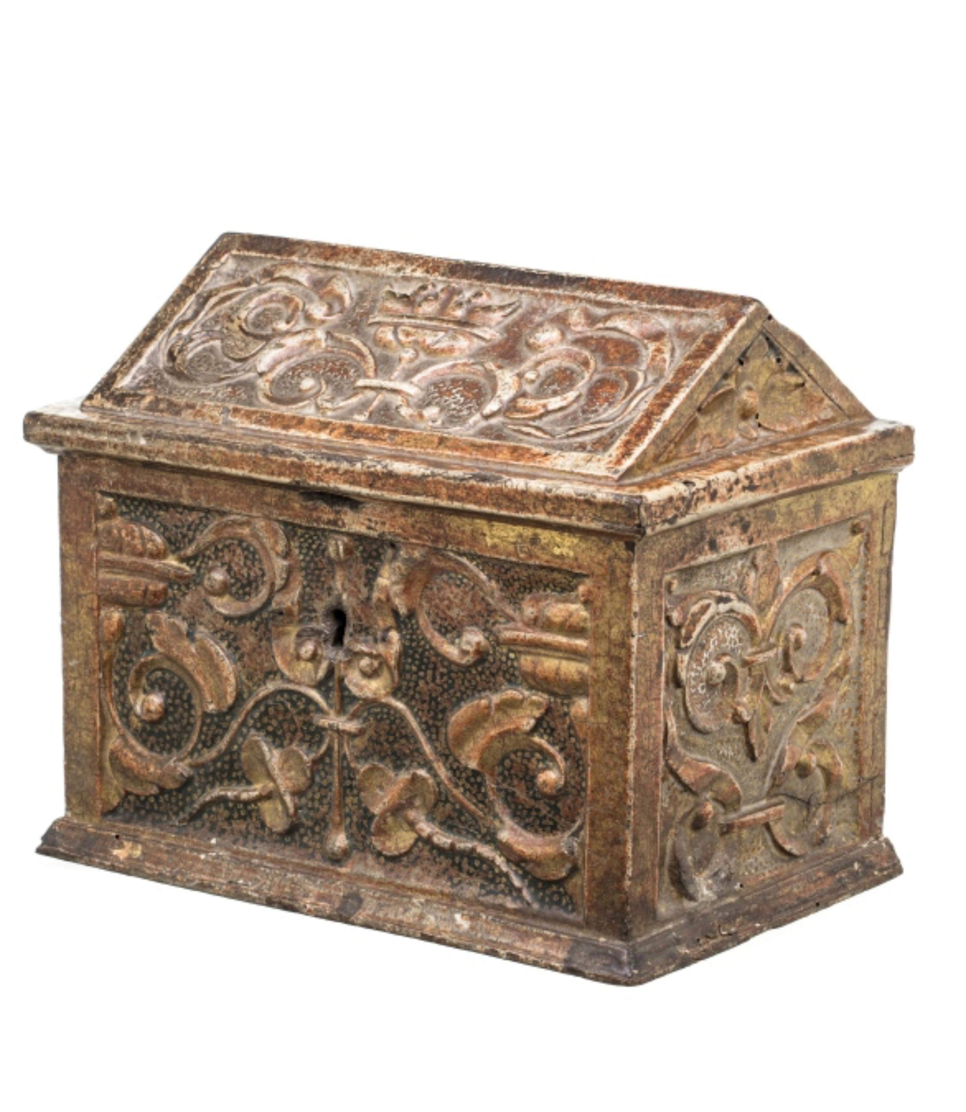Medieval Important Spanish Safe Box, 14th-15th Century For Sale