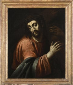 Important Spanish School of the 17th century "Christ Carrying the Cross"