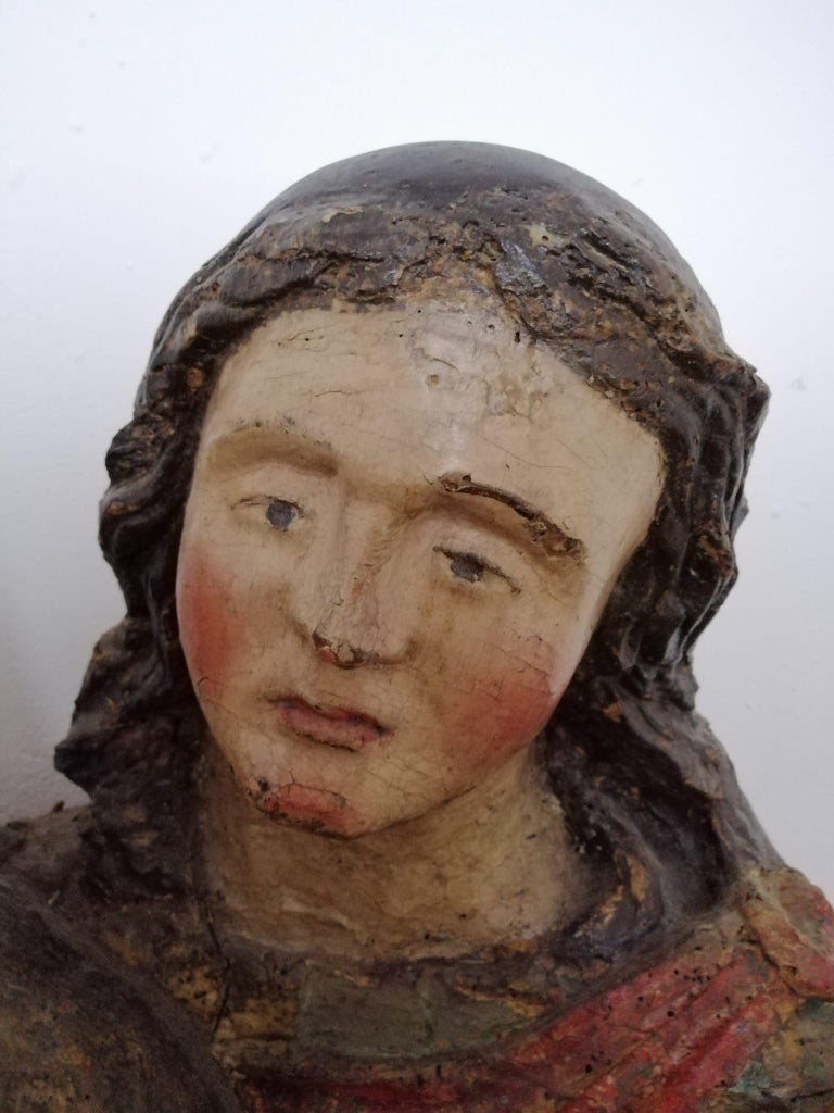 Important Spanish Sculpture "Pieta", 15th Century at 1stDibs