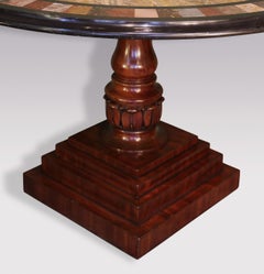 Important specimen marble Table by the Woodley family in Devon, England.