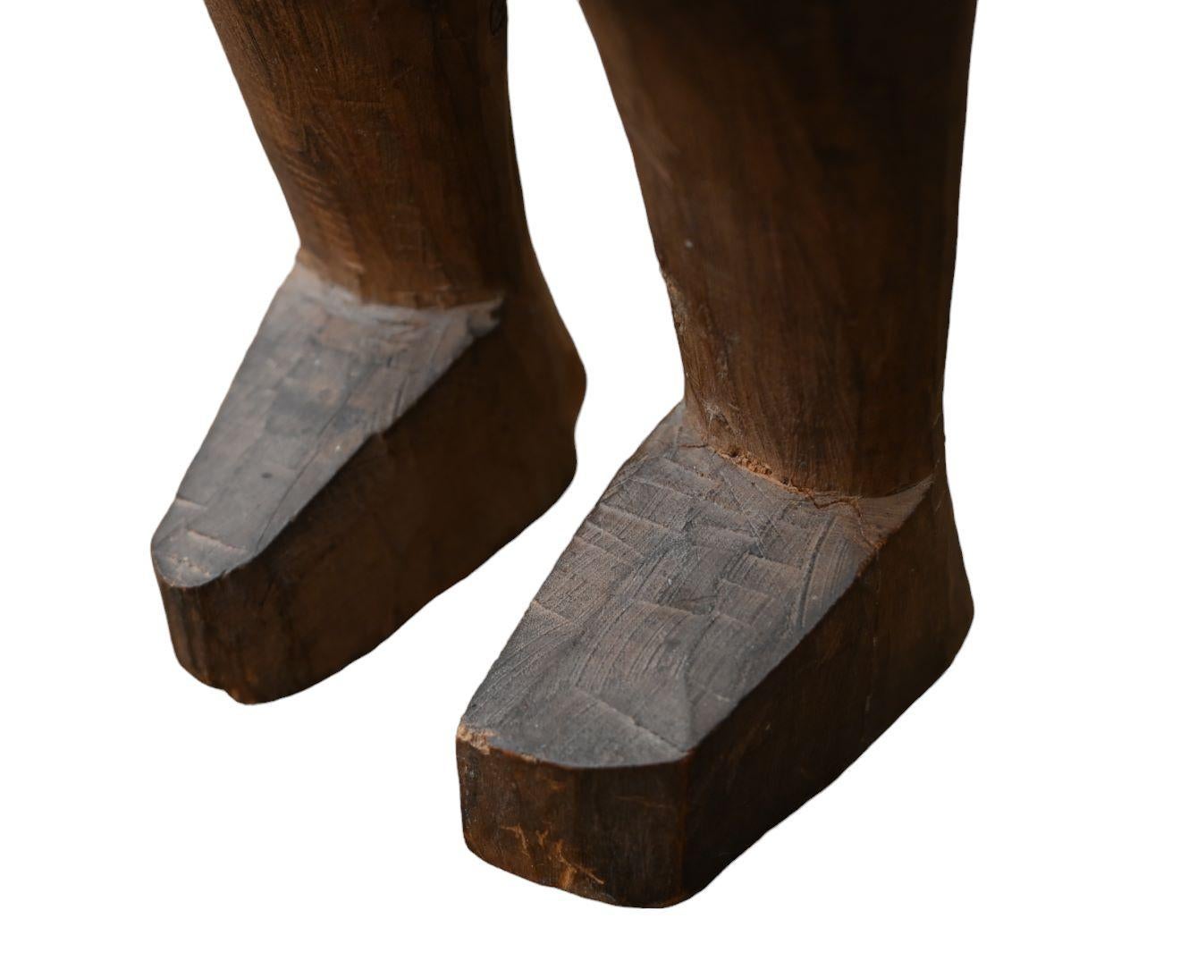 Wood Important Statue Of The Yaka Tribe, Dr Congo, early 1900 For Sale