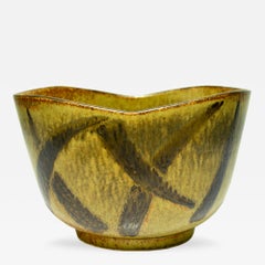 Important Stoneware Bowl by Eva Staehr-Nielsen for Saxbo