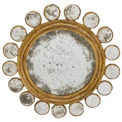 Important Sunburst Vintage Mirror