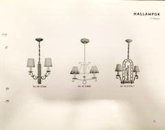Important Swedish Grace Hall Lantern, Model 1570, Bjerkås Armatur.