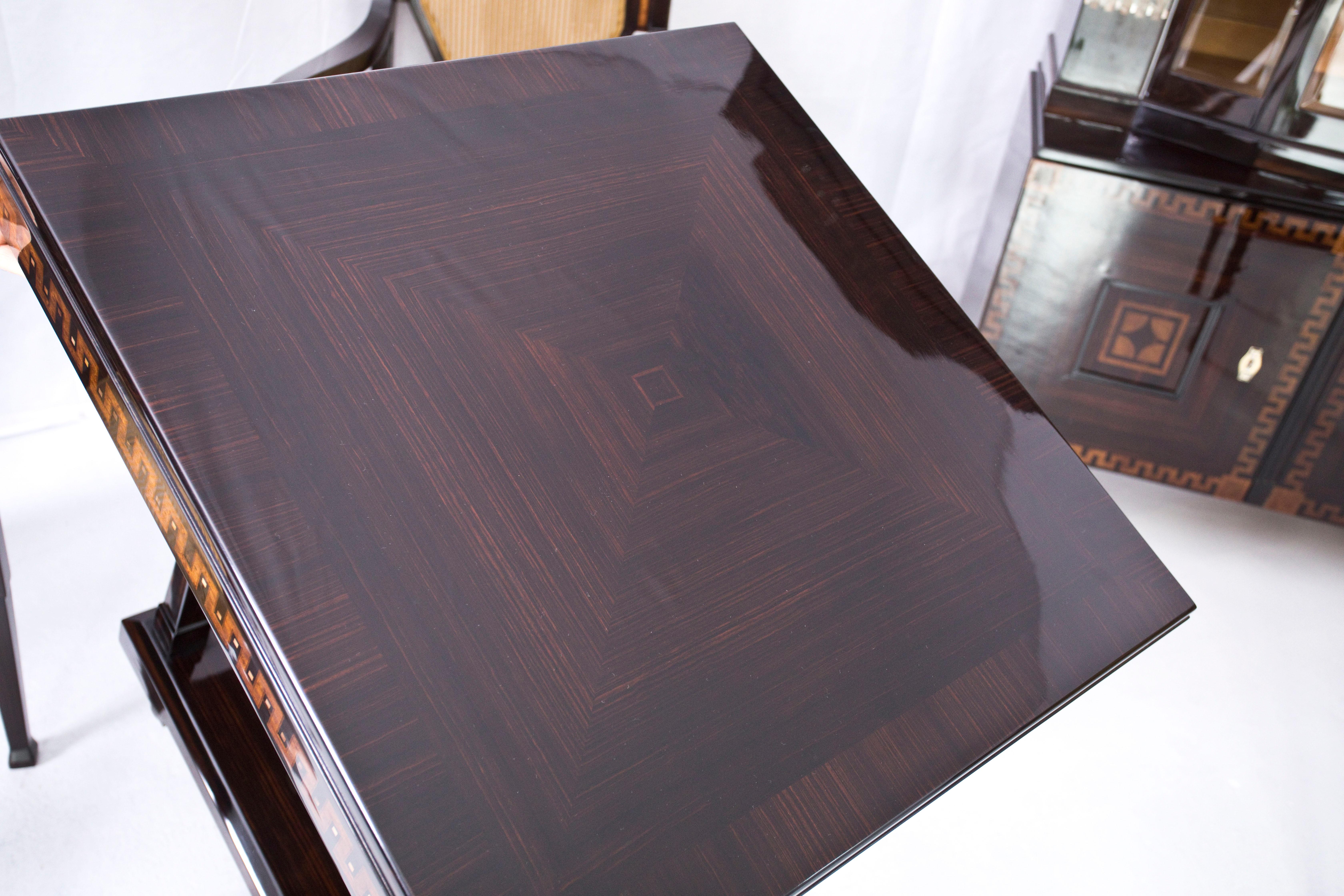 Important Table and Four Chairs by Ludwig Alter Darmstadt Jugendstil, 1908' For Sale 7