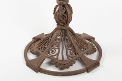 Important Table Lamp From Raymond Subes, 1930, Wrought Iron, Era Decorative Art