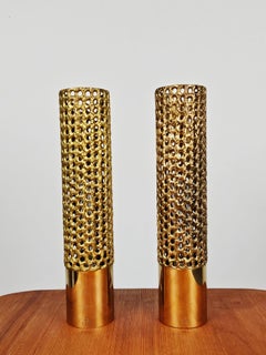 Importanti lampade da tavolo di Pierre Forssell per Skultuna, Svezia, anni '70