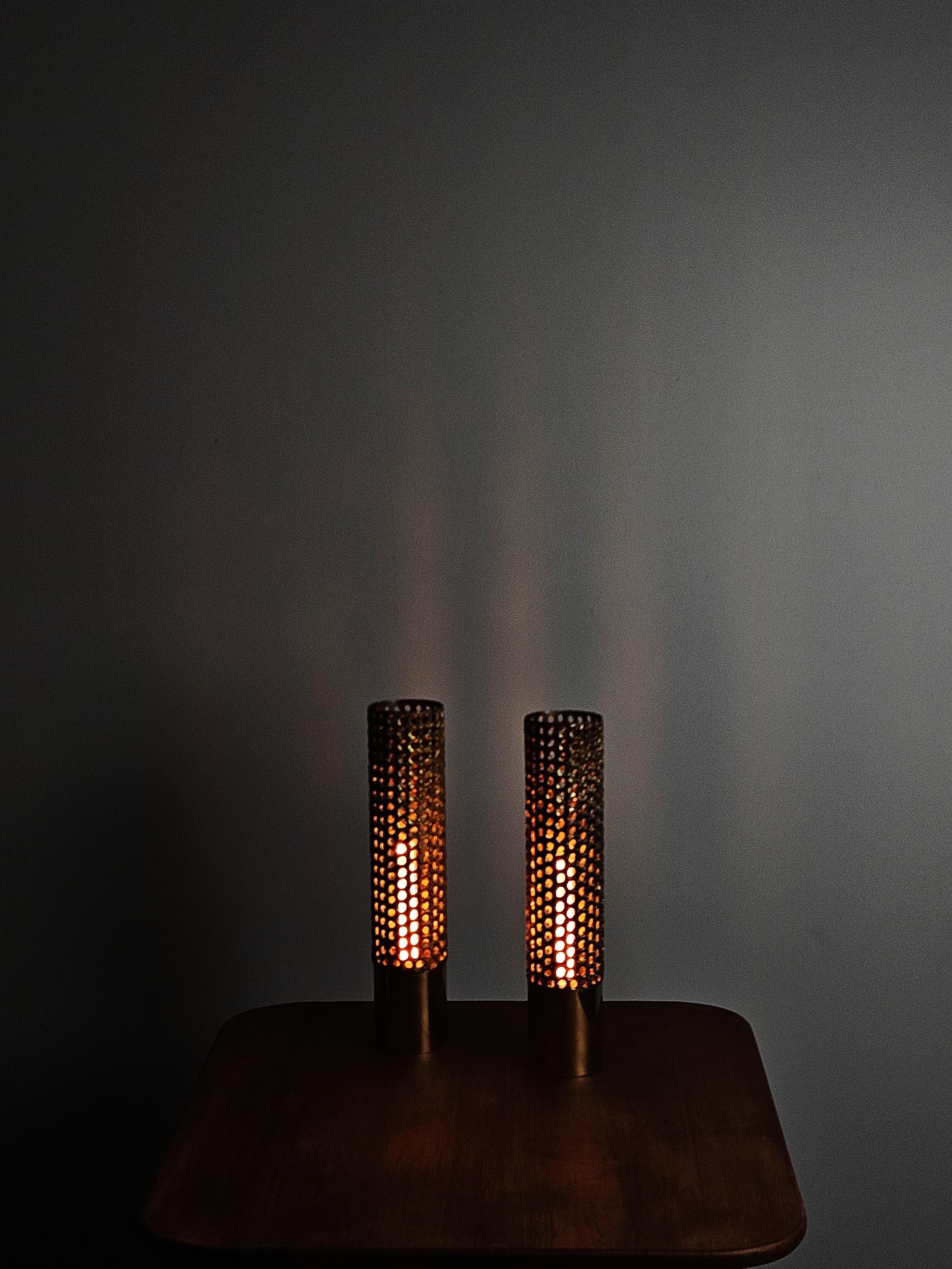 Important table lamps by Pierre Forssell for Skultuna, Sweden, 1970s For Sale 1