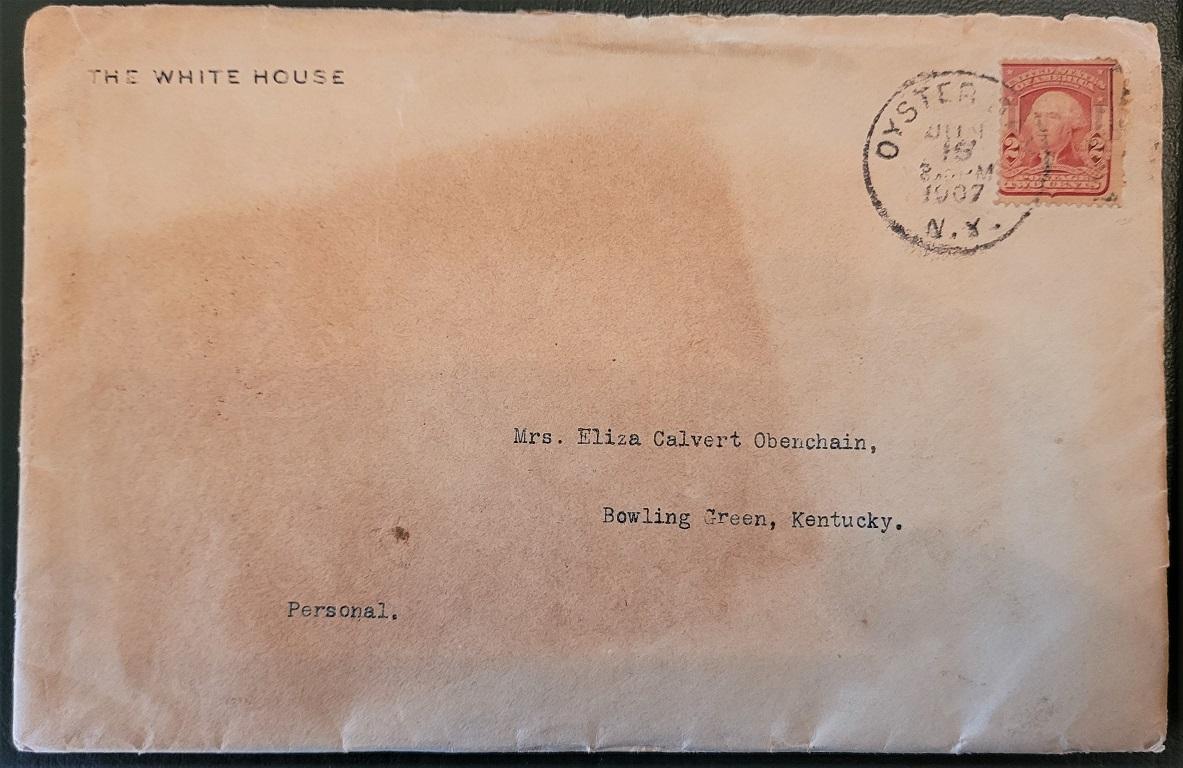 Américain Importante lettre de Teddy Roosevelt de la Maison Blanche datant de juin 1907 en vente