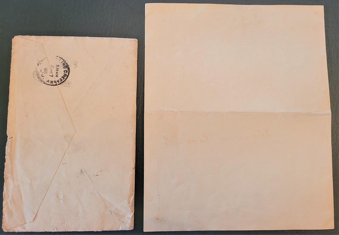 Paper Important Teddy Roosevelt Letter from White House June 1907 For Sale