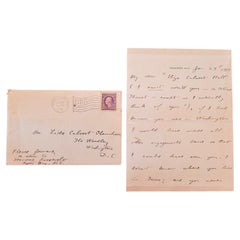 Antique Important Teddy Roosevelt Letter of January 1918