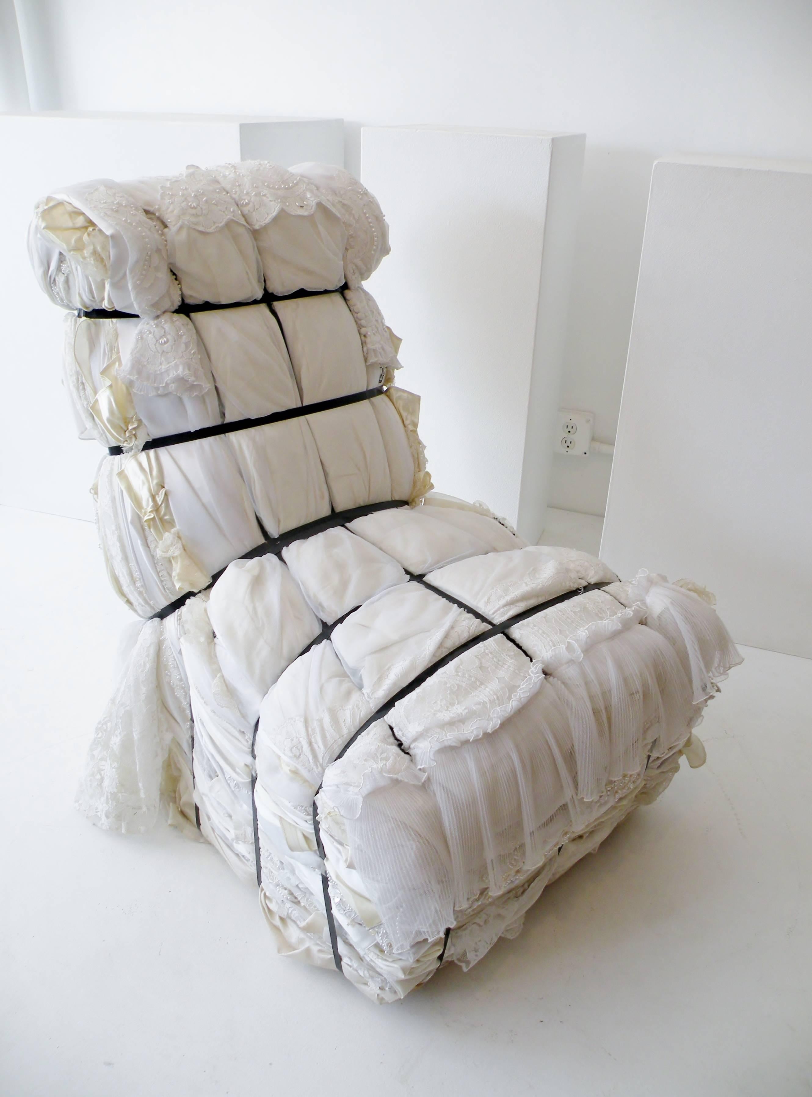 Important Tejo Remy Wedding Dress Rag Chair for Droog Design For Sale ...