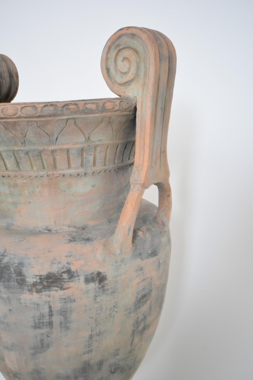 Importante jarrón neoclásico de terracota cratere, década de 1910 en Excelente estado para la venta en Lisboa, PT