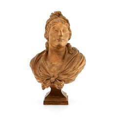 Important Terracotta Bust of "Marianne", French Revolution, 1794