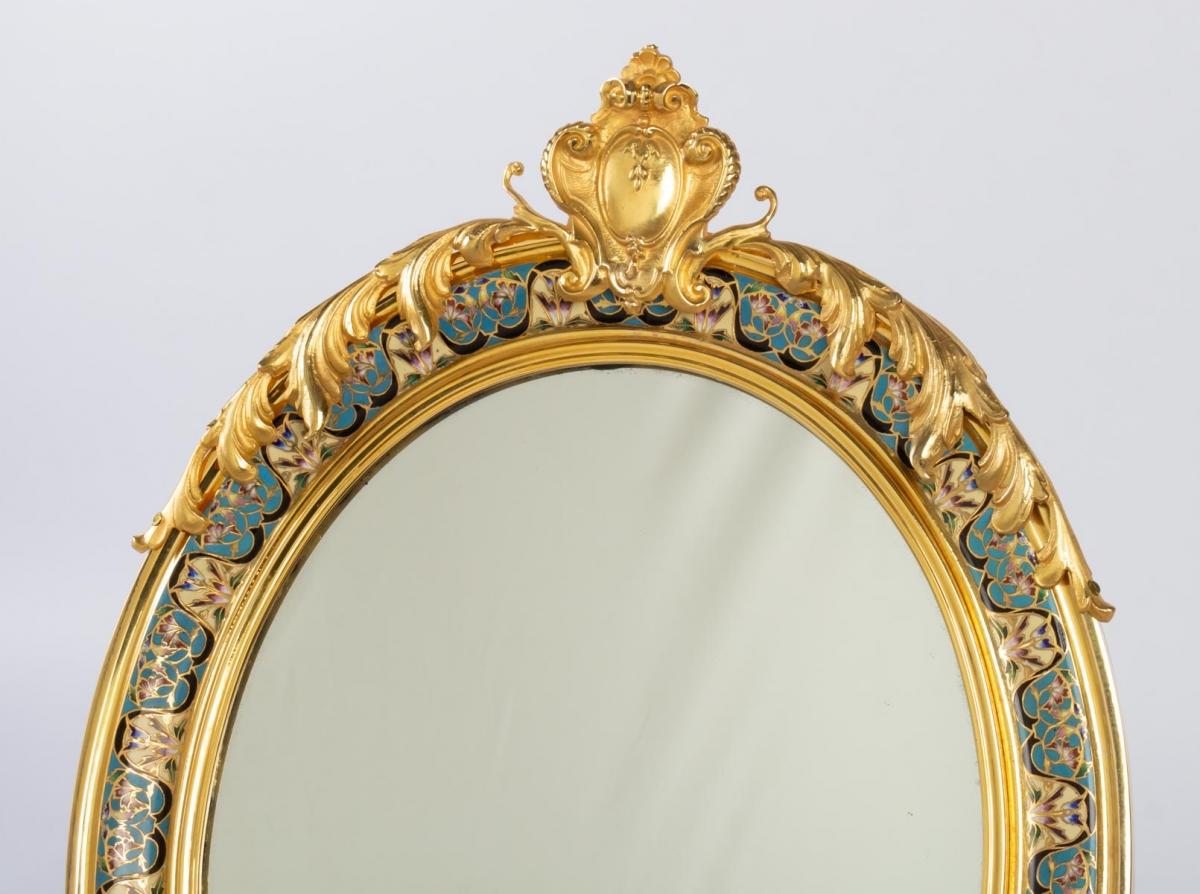 French Important Toiletry Mirror from the 19th Century, Napoleon III