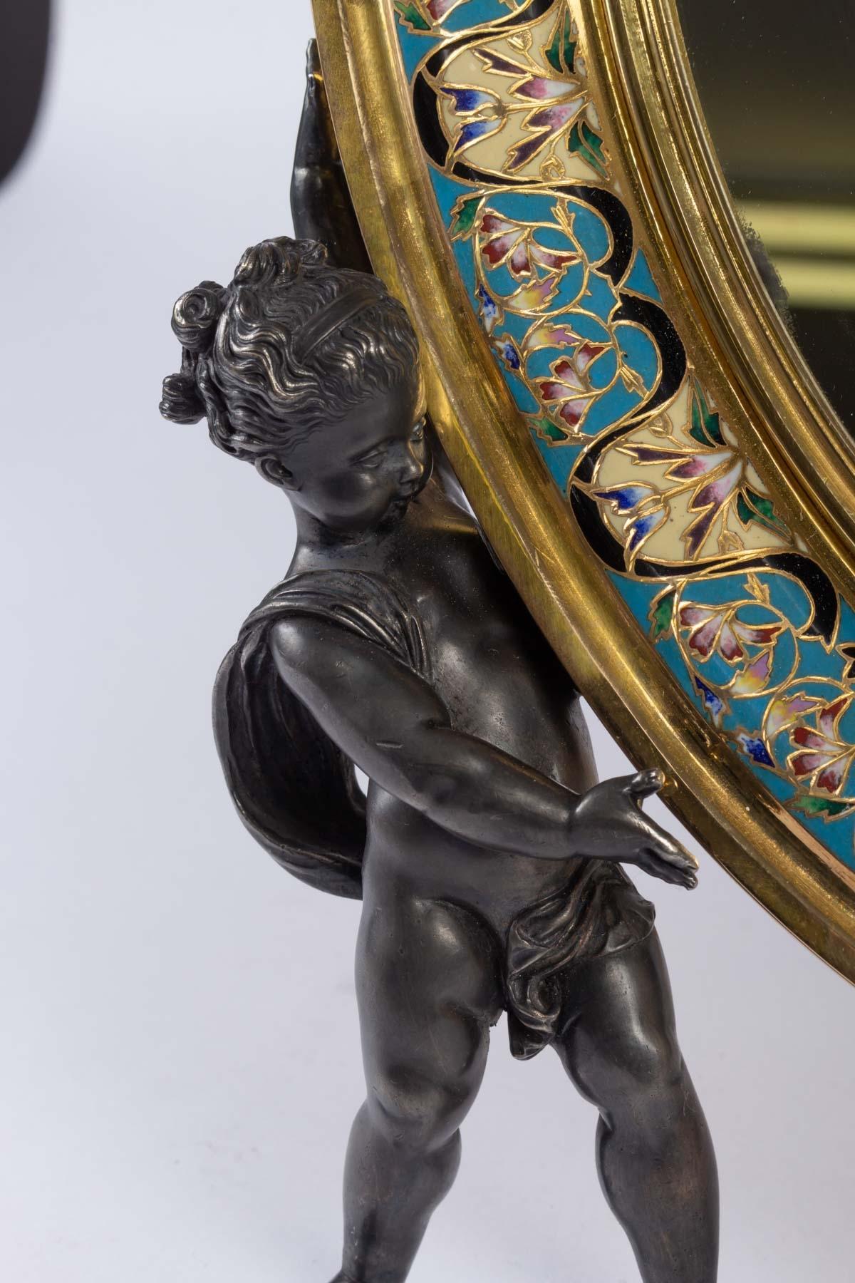 Important Toiletry Mirror from the 19th Century, Napoleon III 2