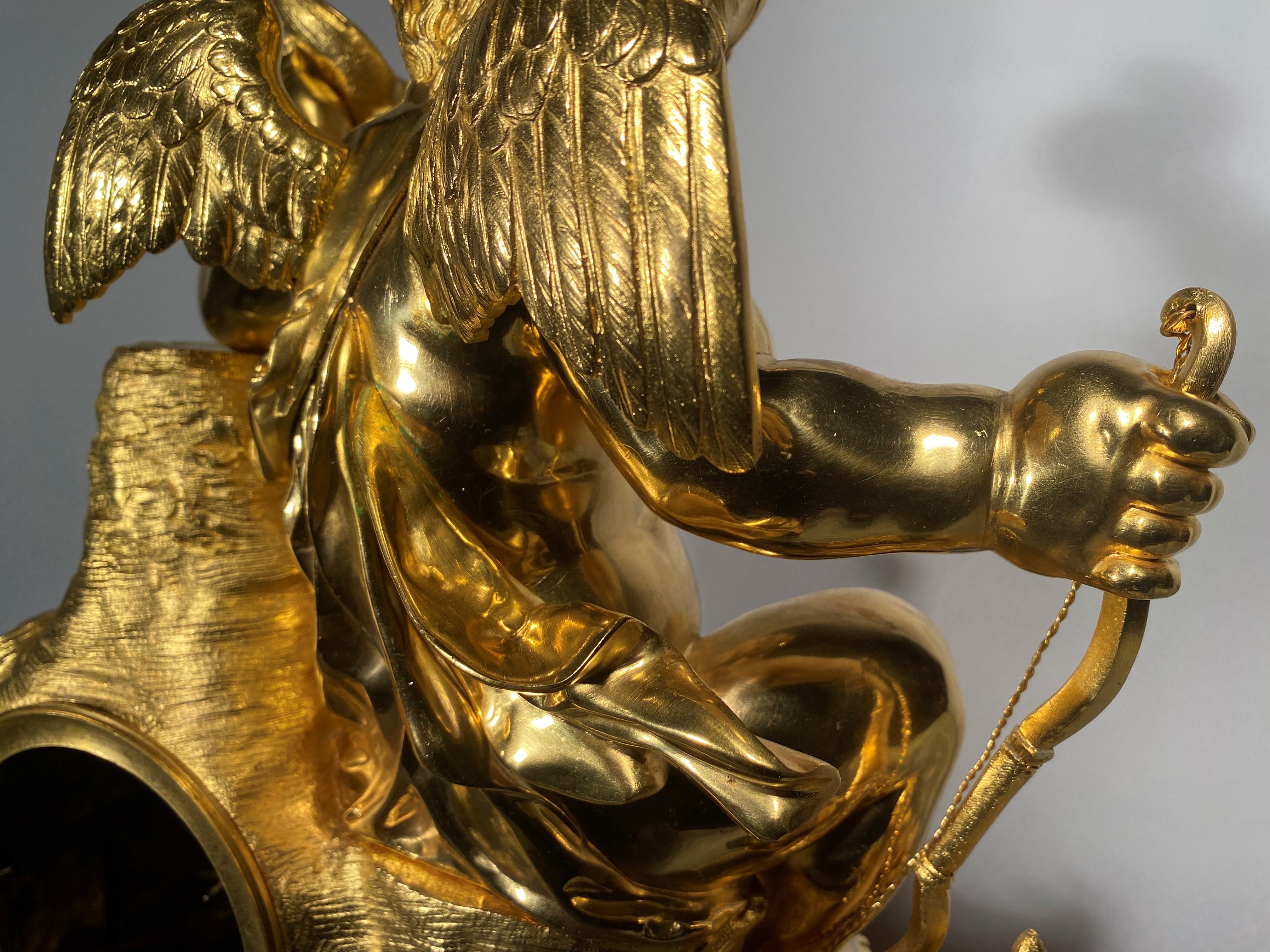 Important Trim in White Marble and Gilt Bronze, 19th Century For Sale 10