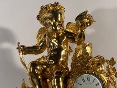 Important Trim in White Marble and Gilt Bronze, 19th Century