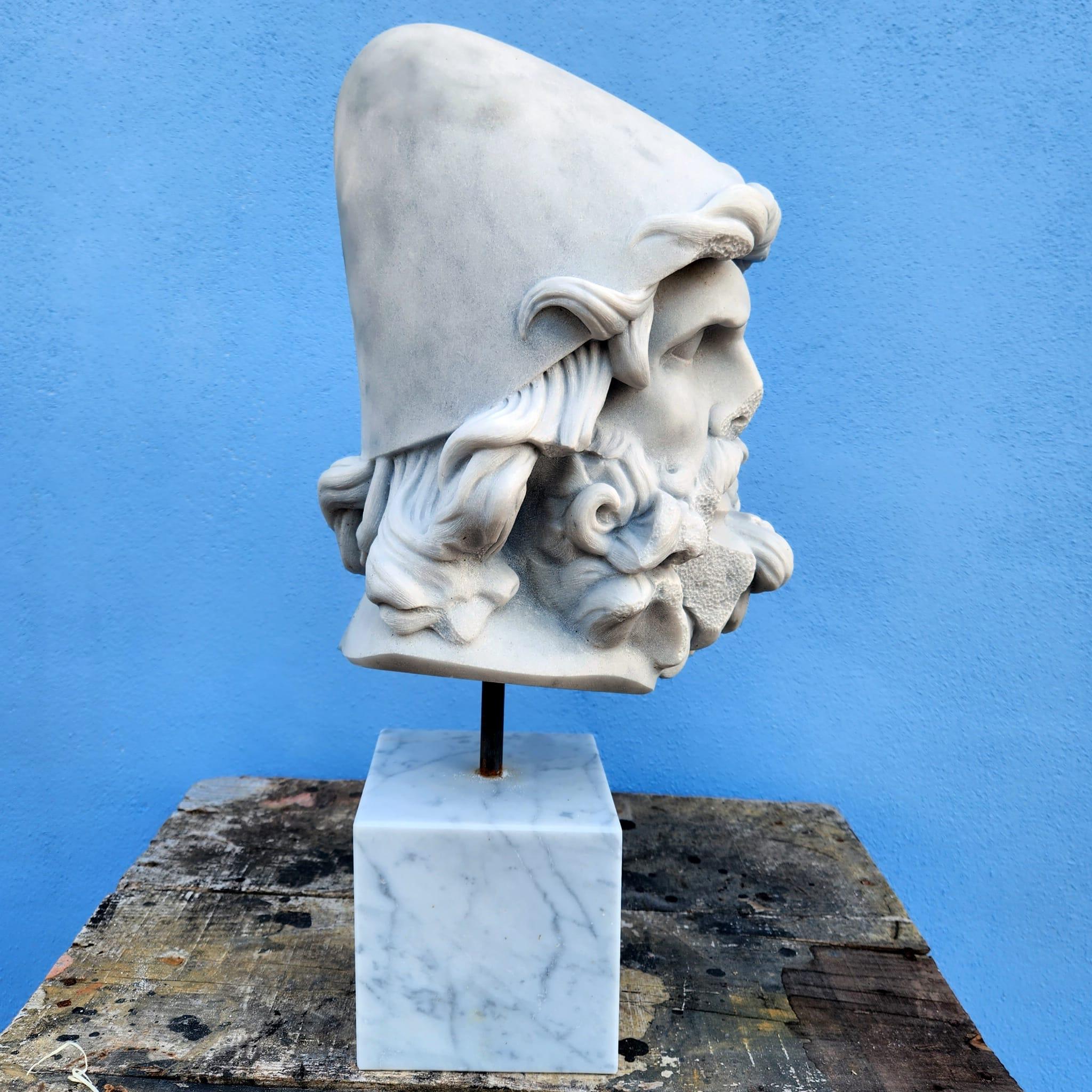 zeus head sculpture