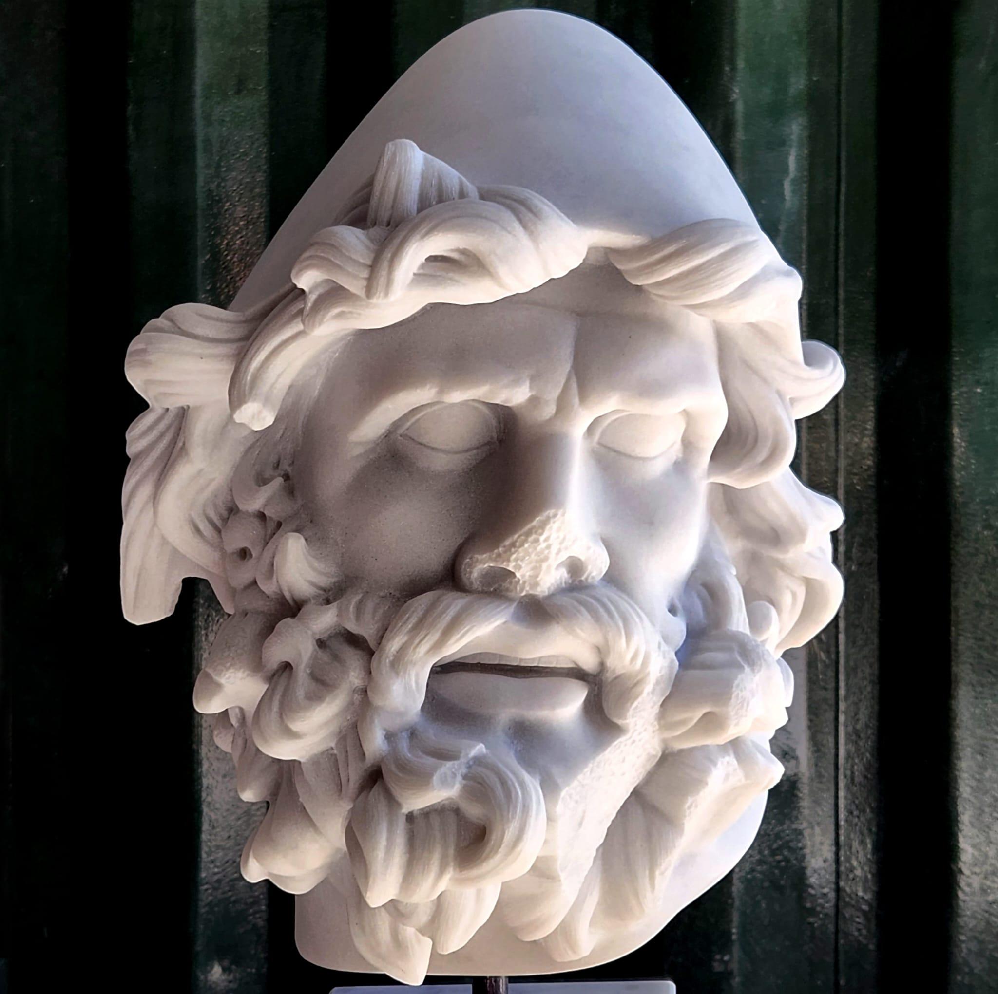Einzigartige italienische Skulptur „ULISSE“  HEAD CARRARA MARBLE 19. Jahrhundert. (Carrara-Marmor) im Angebot