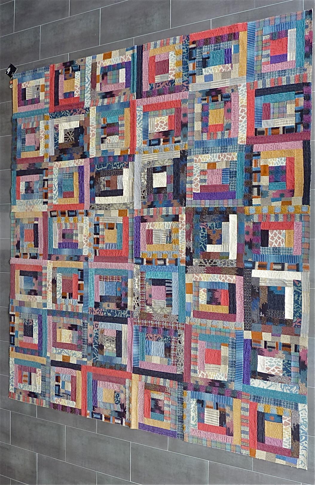 Einzigartiger, einzigartiger, großer Missoni-Teppich Saporiti Italia Patchwork-Teppich, 1980 Labeled im Angebot 6